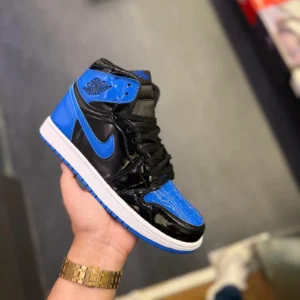 AIR JORDANS RETRO 1 PATENT ROYAL BLUE